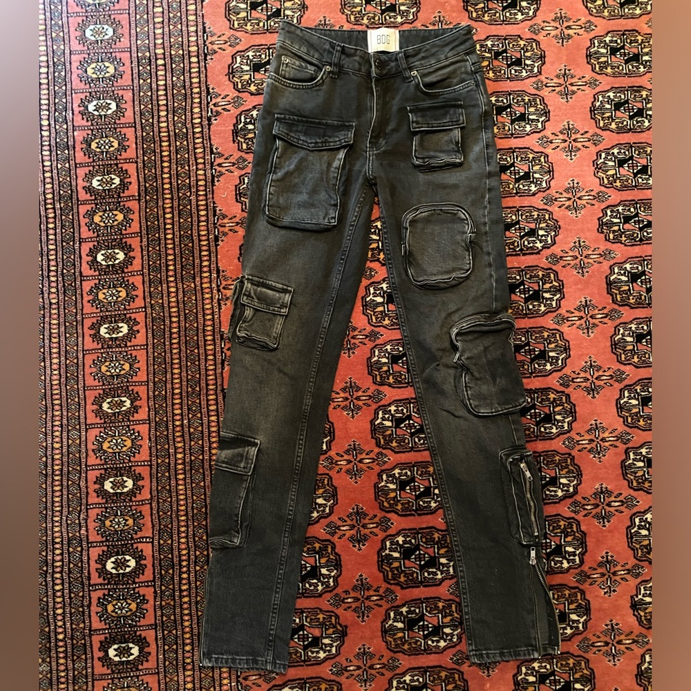 BDG Black Cargo Jeans